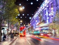 Uk, England, London Oxford street shops Christmas