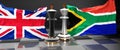 UK England South Africa summit, fight or a stand off between those two countries that aims at solving political issues, symbolized