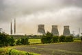 UK - Ferrybridge Power Station Cooling Towers Demolition - After - Oct. 13th 2019 West Yorkshire - England Royalty Free Stock Photo