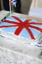 UK flag cake Royalty Free Stock Photo