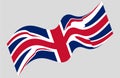 UK Flag Color Background Collection, British Style, United Kingdom Template.