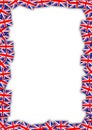 UK flag frame Royalty Free Stock Photo