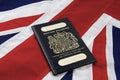 UK Flag and passport Royalty Free Stock Photo