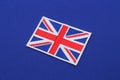uk flag patch on abric Royalty Free Stock Photo