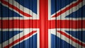 UK flag silk curtain on stage. 3D illustration Royalty Free Stock Photo