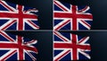 uk flag united kingdom union jack london set of 4