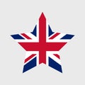 UK flag vector icon. United Kingdom and Great Britain flag illustration Royalty Free Stock Photo