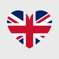 UK flag vector icon. United Kingdom and Great Britain flag illustration Royalty Free Stock Photo