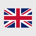 UK flag vector icon. United Kingdom and Great Britain flag illustration Royalty Free Stock Photo