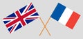 The UK and France. British and French flags