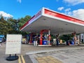 UK fuel shortage on the petrol station in October 2021