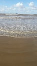 Uk grand pier weston super mare uk gallery sky beach sand waves Royalty Free Stock Photo