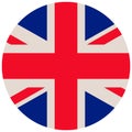 UK of Great Britain flag, official colors and proportion correctly. National UK of Great Britain flag. Vector illustration Royalty Free Stock Photo