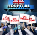 UK Hospital Workers On Strike