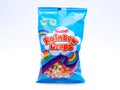 UK, Jan 2020: Swizzels rainbow drops sweets on white background Royalty Free Stock Photo