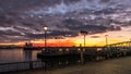 The UK landmark Liverpool, image captured at sunset in the city center downtown docklands