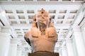 UK, London - April 08, 2015: British Museum. Bust of King Amenhotep III Royalty Free Stock Photo