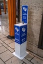 A public Hand washing Station located in a London Underground Tube Station