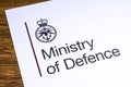 UK Ministry of Defence Royalty Free Stock Photo