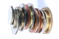 UK Mixed Coin stack Royalty Free Stock Photo