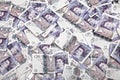 UK money banknotes Royalty Free Stock Photo
