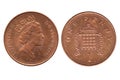 1993 UK money coin Royalty Free Stock Photo