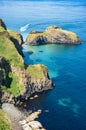 UK, Northern Ireland, Antrim, Ballintoy, Carrick-a-Rede Rope Bridge