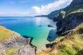 UK, Northern Ireland, coastline near Carrick-a-Rede Rope Bridge