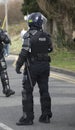 Uk Police Officers in Riot Gear