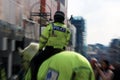 UK police woman on horse back