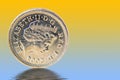 UK pound coin Royalty Free Stock Photo