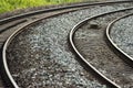 UK railroad / railway - longshot Royalty Free Stock Photo