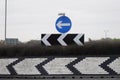 UK Roundabout signs Royalty Free Stock Photo