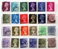 UK Stamps Royalty Free Stock Photo