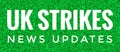 UK Strikes News Header Background Illustration Royalty Free Stock Photo