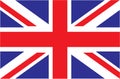 UK. Union Jack. Flag of United Kingdom. Official colors. Correct proportion.