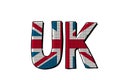 UK word flag