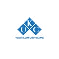 UKC letter logo design on WHITE background. UKC creative initials letter logo concept. UKC letter design Royalty Free Stock Photo