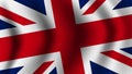 Realistic united kingdom flag waving vector Royalty Free Stock Photo