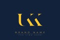 UKK abstract letter logo design Royalty Free Stock Photo