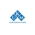 UKM letter logo design on WHITE background. UKM creative initials letter logo concept. UKM letter design.UKM letter logo design on Royalty Free Stock Photo