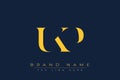 UKP abstract letter logo design Royalty Free Stock Photo