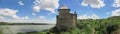 UKR. Ukraine. Khatyn Fortress on a clear sunny day. The ancient Bukovinian city of Khotyn.Tower