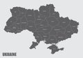 Ukraine administrative map