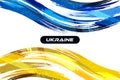 Ukraine Background with Brush Style and Halftone Effect Royalty Free Stock Photo