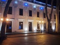 Ukraine. The beauty of night Odessa in the New Year holidays.