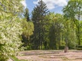 UKRAINE, BELAYA TSERKOV : Sculpture of Mercury in the Park of A Royalty Free Stock Photo