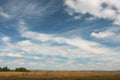 Ukraine Berdyansk summer sky landscape Royalty Free Stock Photo