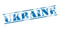 Ukraine blue stamp