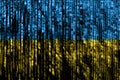 Ukraine blue and yellow bicolor flag matrix background